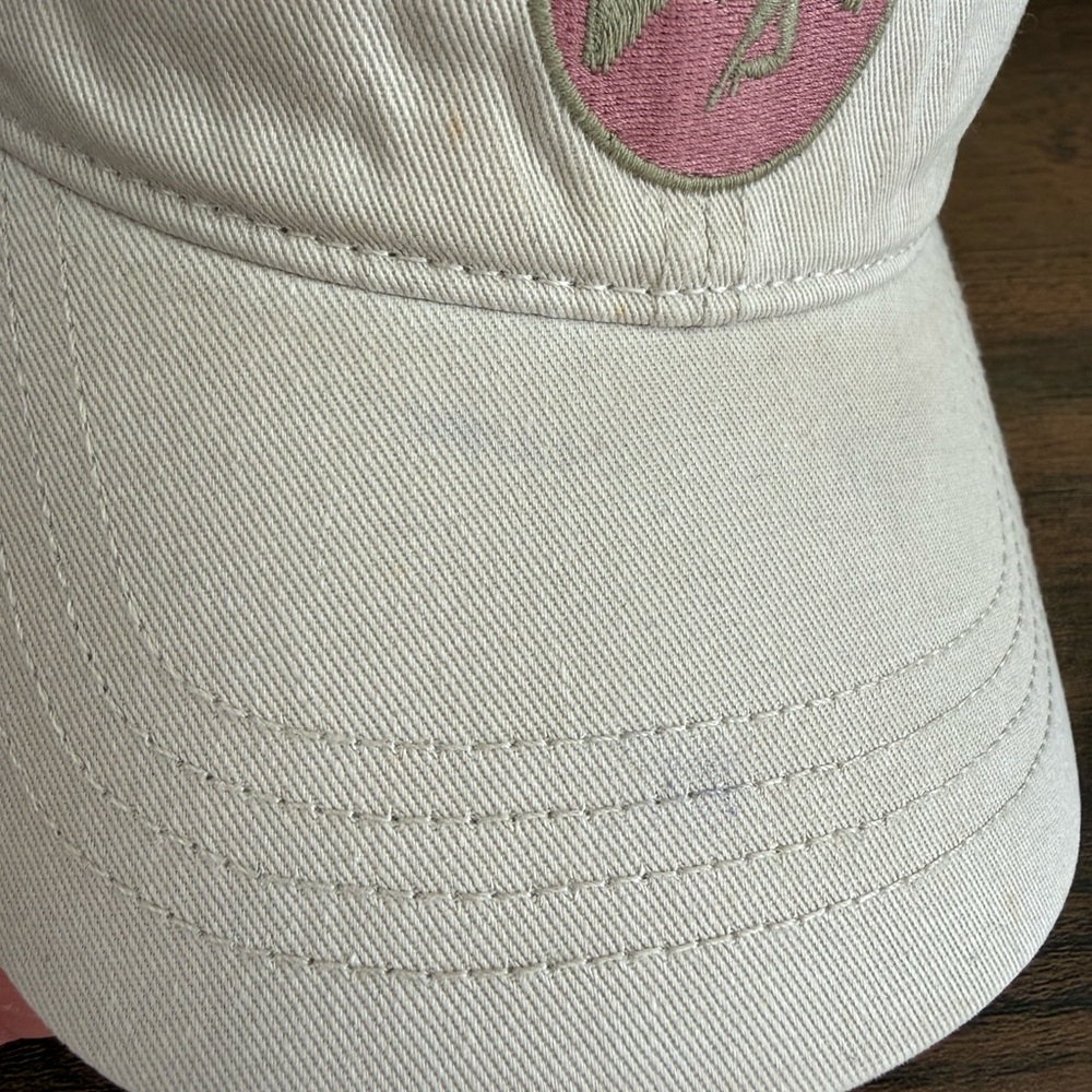 American Eagle Outfitters Led Zeppelin Cream Baseball Hat Cap with Pink Logo - Picture 9 of 9